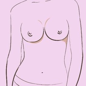 Round breasts