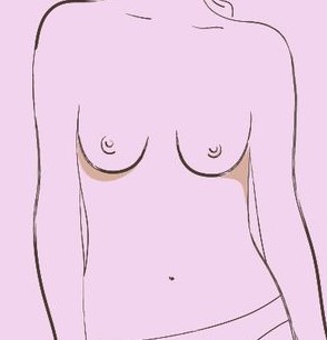 Slender breasts