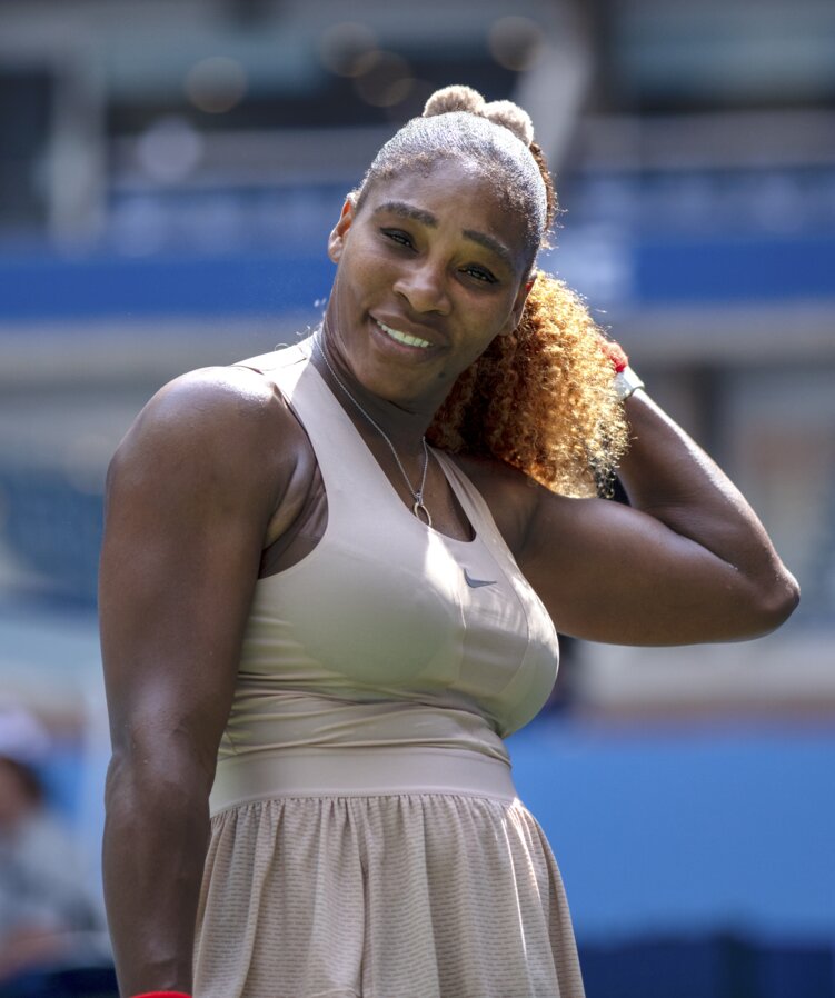 Serena Williams - an example of a celebrity who is 36D bra size